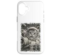 Funny Space Cat Selfie Astronaut Case for iPhone 16 Plus
