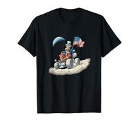 Funny Space Look with US Colors and Vehicle T-Shirt