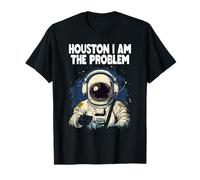 Funny Space Lovers Astronaut Tee Houston I Am the Problem T-Shirt