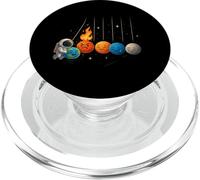 Funny Space Planets Newton Cradle Astronomy Elements Shirt PopSockets PopGrip for MagSafe