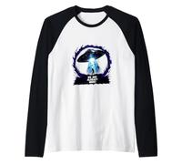 Funny Space UFO Alien Hunter Raglan Baseball Tee