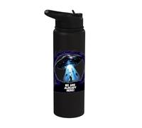 Funny Space UFO Alien Hunter Stainless Steel Insulated Water Bottle
