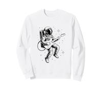 Funny Spaceman Playing Electric Guitar Astronomy Astronauts Sweatshirt