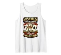 Funny Spades is Like Sex Good Partner Good Hand Card Player Tank Top