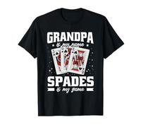 Funny Spades Player Grandpa is My Name Spades is My Game T-Shirt