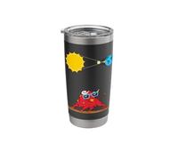 Funny Spain Solar eclipses Illustration Spanish Bulls Stainless Steel Insulated Tumbler