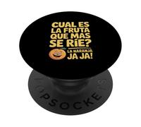 Funny Spanish Naranja Joke Saying Orange Pun PopSockets Adhesive PopGrip