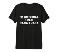 Funny Spanish Teacher I'm Bilingual I Can Haha & Jaja Retro Premium T-Shirt