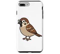 Funny Sparrow With Big Cartoon Eyes Derpy Little Bird Case for iPhone 7 Plus/8 Plus