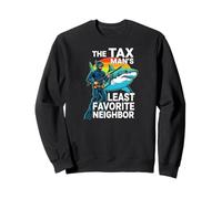 Funny Spearfishing The Tax Man Shark Diver Sweatshirt