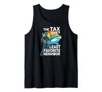 Funny Spearfishing The Tax Man Shark Diver Tank Top