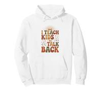 Funny Speech Therapist SLP I Teach Kids To Talk Back Pullover Hoodie