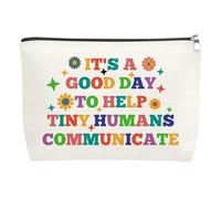 Funny Speech Therapy Gifts Makeup Bag Speech Therapist Gift for Women Appreciation Gift for Therapist Speeches Language Pathologist Gifts Birthday Thanksgiving Presents for SLP Travel Cosmetic Bag