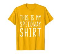 Funny Speedway Tshirt This is My Speedway T-Shirt, Men, Golden Yellow, Large
