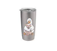 Funny Sphynx Cat Sarcastic Awkward Silly Goose Hugger Humor Stainless Steel Insulated Tumbler