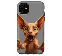 Funny Sphynx Cat Smile! With Outstretched Paws Cat Lovers Case for iPhone 11