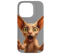 Funny Sphynx Cat Smile! With Outstretched Paws Cat Lovers Case for iPhone 14 Pro