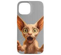 Funny Sphynx Cat Smile! With Outstretched Paws Cat Lovers Case for iPhone 15
