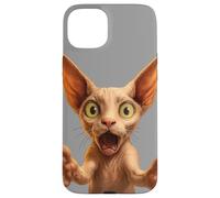 Funny Sphynx Cat Smile! With Outstretched Paws Cat Lovers Case for iPhone 15 Plus