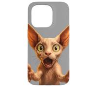 Funny Sphynx Cat Smile! With Outstretched Paws Cat Lovers Case for iPhone 15 Pro