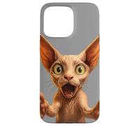 Funny Sphynx Cat Smile! With Outstretched Paws Cat Lovers Case for iPhone 15 Pro Max