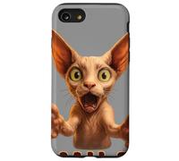Funny Sphynx Cat Smile! With Outstretched Paws Cat Lovers Case for iPhone SE (2020) / 7 / 8