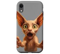 Funny Sphynx Cat Smile! With Outstretched Paws Cat Lovers Case for iPhone XR