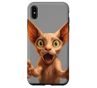Funny Sphynx Cat Smile! With Outstretched Paws Cat Lovers Case for iPhone XS Max