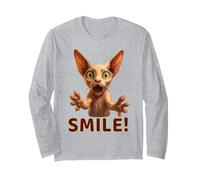 Funny Sphynx Cat Smile! With Outstretched Paws Cat Lovers Long Sleeve T-Shirt