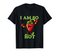 Funny spicy red pepper sunglasses I am so hot him mens T-Shirt