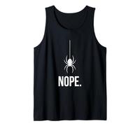 Funny Spider Nope Meme Minimalist Arachnophobia Gift Tank Top