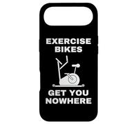 Funny Spin Class Slogan - Exercise Bikes Get You Nowhere Case for iPhone Air