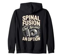 Funny Spinal Fusion Because Duct Tape Wasn't An Option Zip Hoodie