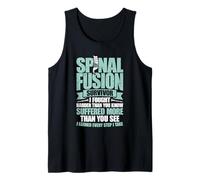 Funny Spinal Fusion Warrior Spine Surgery Tank Top