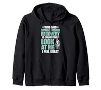 Funny Spinal Fusion Warrior Spine Surgery Zip Hoodie