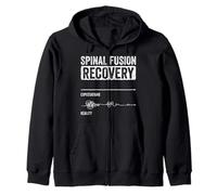 Funny Spinal Fusion Warrior Spine Surgery Zip Hoodie