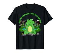 Funny Spiritual Frog Meditation with Yoga T-Shirt