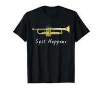 Funny Spit Happens Trumpet Player T-Shirt