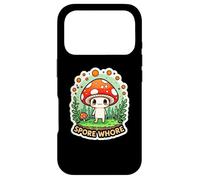 Funny spore w hore I love mushrooms! Portobello Shiitake Case for iPhone 17 Pro