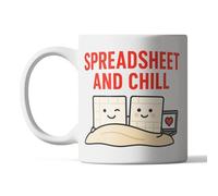 Funny Spreadsheet and Chill Mug - Excel Lover Gift for Accountants, Data Nerds & Office Colleagues - Cute & Geeky Coffee Cup for Work or Home