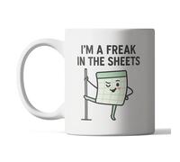 Funny Spreadsheet Mug - “I’m a Freak in The Sheets” - Gift for Excel Lovers, Accountants & Data Nerds - Office Humour Coffee Cup