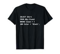 Funny SQL design for programmers humour programming T-Shirt