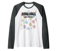 Funny Squad Team 1000 Pieces Puzzle Humor Raglan Baseball Tee