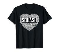 Funny Squash Lover Gifts Squash Player Heart Love T-Shirt