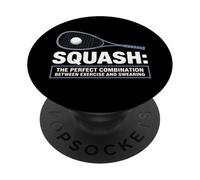 Funny Squash Sport Players Who Love to Swear Design PopSockets Adhesive PopGrip