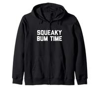 Funny Squeaky Bum Time Zip Hoodie