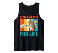 Funny Squirrel Best Friends for Life Fist Bump Tank Top