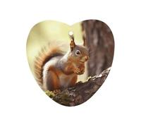 Funny Squirrel Car Air Freshener Hanging, Long Lasting Scented Car Aromatherapy Tablets, Love form Fragrance Scented Cards for Vehicles, Bedroom, Wardrobe Gray-style