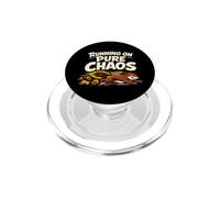 Funny Squirrel Chaotic Energy Hyperactive Animal ADHD Humor PopSockets PopGrip for MagSafe