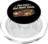 Funny Squirrel Chaotic Energy Hyperactive Animal ADHD Humor PopSockets PopGrip for MagSafe